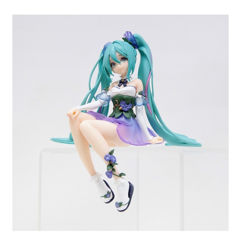 FuRyu Hatsune Miku Noodle Stopper Figure Teal Morning Glory US Seller - Picture 3 of 4